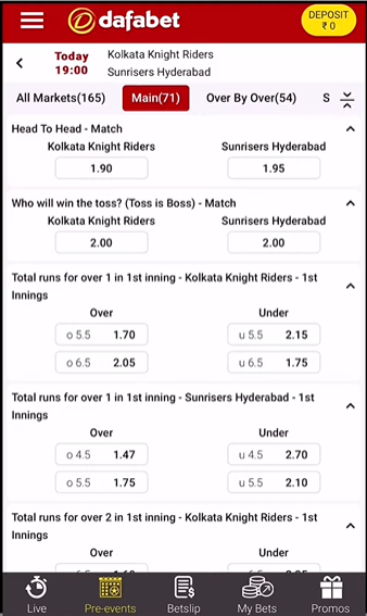 Dafabet Cricket